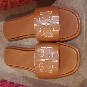 Tory Burch women's double sport slide nappa leather Size 10